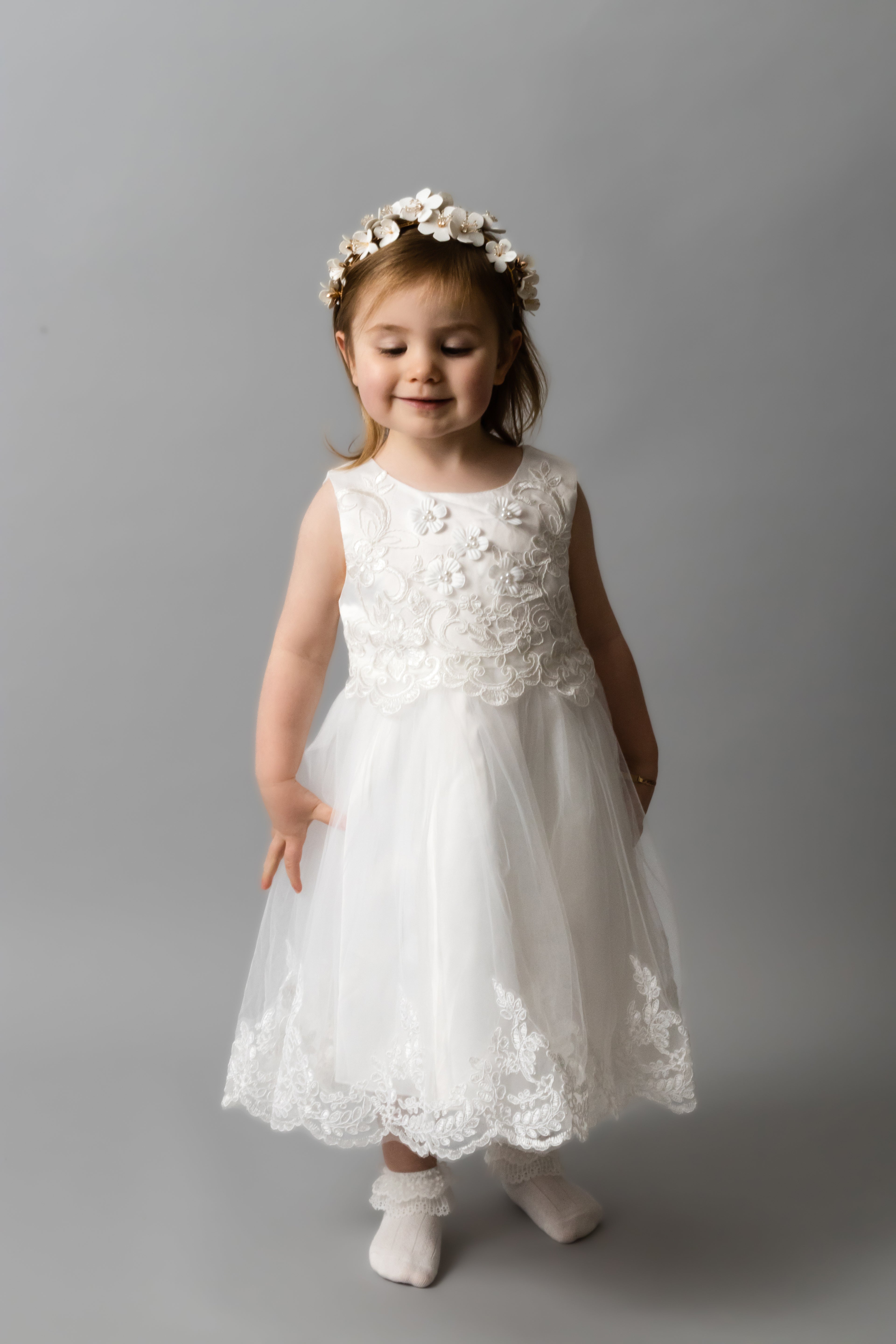 Bespoke flower girl dress Ireland 